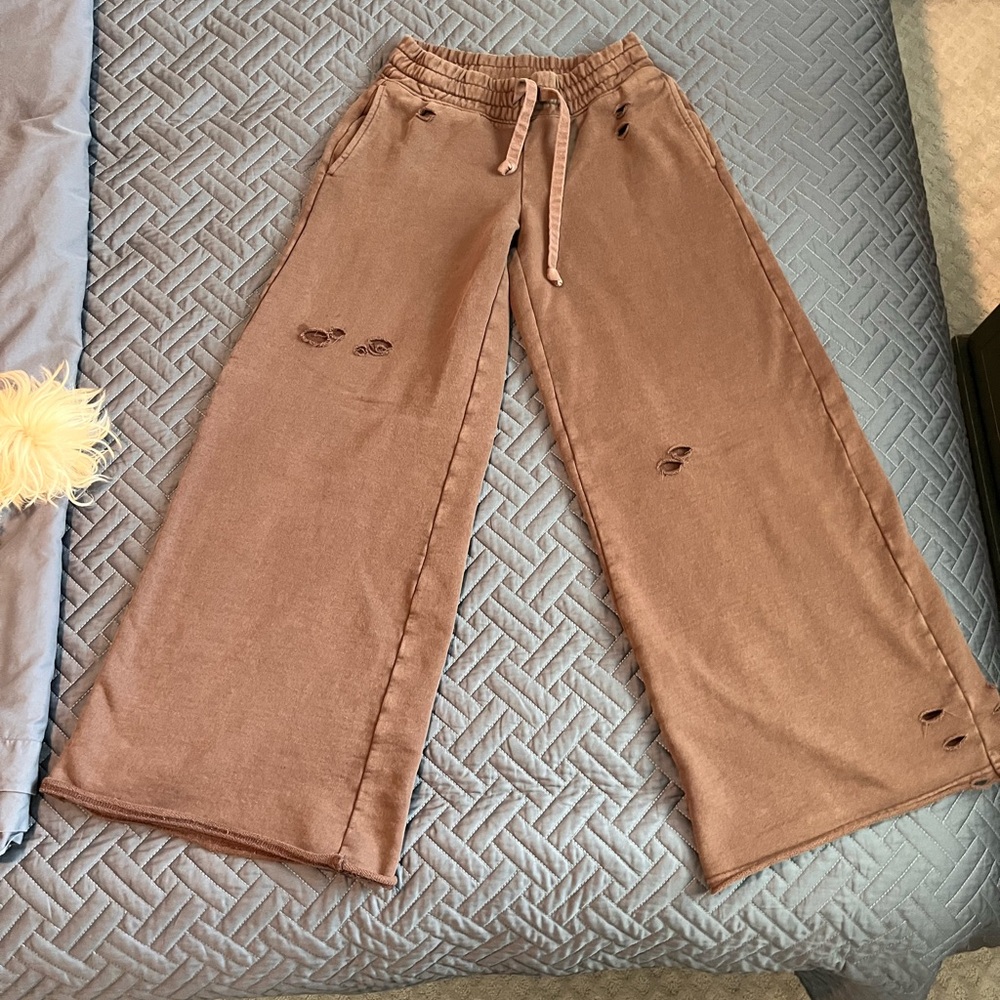 Aerie wide leg sweatpants